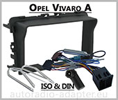 Opel Vivaro A 2011-2014 Autoradio Einbauset Doppel DIN und Kabel