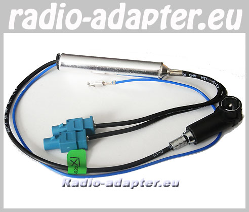 Skoda Radio Antennenadapter Phantomspeisung 2 x Fakra Z ISO ab
