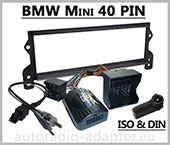 BMW Mini Lenkradfernbedienung Fremdradio Radioblende Einbauset