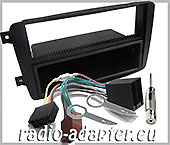 Einbau Set 1Din Blende Radiokabel Antennenadap passend Mercedes CLK W209 2004-06