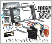 1 Din Radio Einbauset Blende Radioanschlusskabel Antennenadapter für VW Crafter ab 2006 mit ISO 