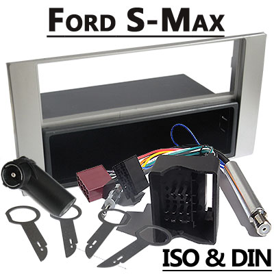 Ford S-Max Radioeinbauset 1 DIN mit Fach Silber Ford S-Max Radioeinbauset 1 DIN mit Fach Silber Ford S Max Radioeinbauset 1 DIN mit Fach Silber
