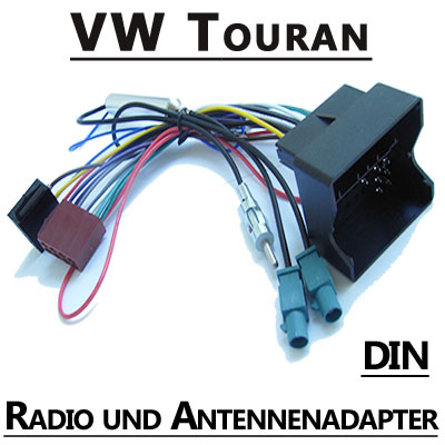 Adapterkabel zum Einbau von Autoradios in VW Fahrzeuge mit neuem Antennenanschluß Fakra Norm 