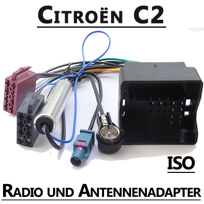 Citroen C2 Radio Adapterkabel ISO Antennenadapter Citroen C2 Radio Adapterkabel ISO Antennenadapter Citroen C2 Radio Adapterkabel ISO Antennenadapter