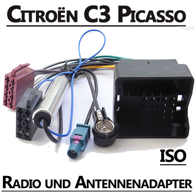 Citroen C3 Picasso Radio Adapterkabel ISO Antennenadapter Citroen C3 Picasso Radio Adapterkabel ISO Antennenadapter Citroen C3 Picasso Radio Adapterkabel ISO Antennenadapter