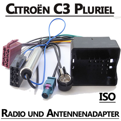 Citroen C3 Pluriel Radio Adapterkabel ISO Antennenadapter Citroen C3 Pluriel Radio Adapterkabel ISO Antennenadapter Citroen C3 Pluriel Radio Adapterkabel ISO Antennenadapter