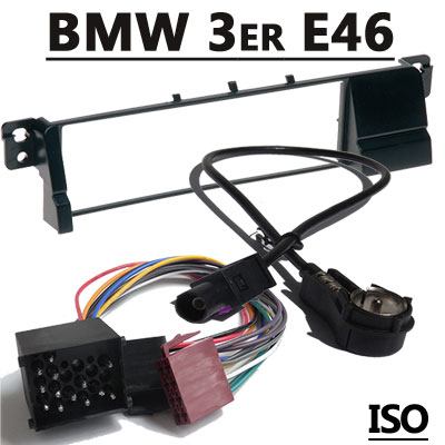 bmw 3er e46 autoradio einbauset mit antennenadapter iso 17pin BMW 3er E46 Autoradio Einbauset mit Antennenadapter ISO 17PIN BMW 3er E46 Autoradio Einbauset mit Antennenadapter ISO 17PIN