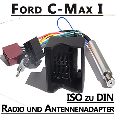 Ford C-Max Radio Anschlusskabel DIN Antennenadapter Ford C-Max Radio Anschlusskabel DIN Antennenadapter Ford C Max Radio Anschlusskabel DIN Antennenadapter