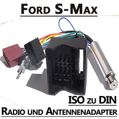 Ford S-Max Radio Anschlusskabel DIN Antennenadapter Ford S-Max Radio Anschlusskabel DIN Antennenadapter Ford S Max Radio Anschlusskabel DIN Antennenadapter
