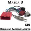 mazda 3 radio und antennenadapter iso fahrzeugspezifisch Mazda 3 Radio und Antennenadapter ISO Fahrzeugspezifisch Mazda 3 Autoradio Anntennenadapter DIN Fahrzeugspezifisch 100x100