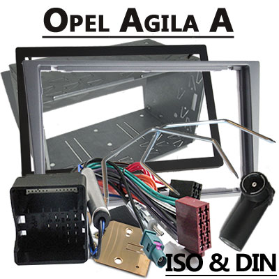 Opel Agila A 2 DIN Radio Einbauset hellsilber ab 2005 Opel Agila A 2 DIN Radio Einbauset hellsilber ab 2005 Opel Agila A 2 DIN Radio Einbauset hellsilber ab 2005