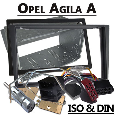 Opel Agila A Radioeinbauset Doppel DIN dunkelsilber Opel Agila A Radioeinbauset Doppel DIN dunkelsilber Opel Agila A Radioeinbauset Doppel DIN dunkelsilber 1