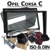 Opel Corsa C Radioeinbauset 1 DIN mit Fach dunkelsilber Opel Corsa C Radioeinbauset 1 DIN mit Fach dunkelsilber Opel Corsa C Autoradio Einbauset Doppel DIN schwarz 100x100