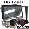 Opel Corsa C 2 DIN Radio Einbauset hellsilber Opel Corsa C 2 DIN Radio Einbauset hellsilber Opel Corsa C Radioeinbauset Doppel DIN dunkelsilber 100x100