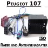 Peugeot 1007 Autoradio Anschlusskabel DIN Antennenadapter Peugeot 1007 Autoradio Anschlusskabel DIN Antennenadapter Peugeot 107 Radio Adapterkabel ISO Antennenadapter 100x100