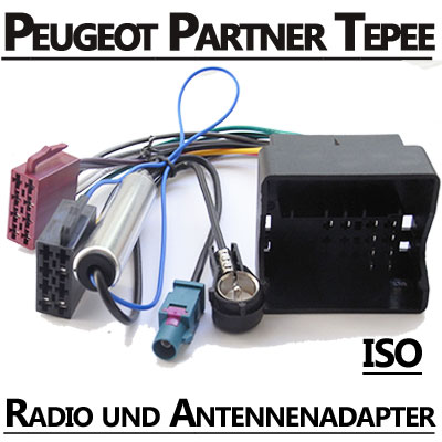 Peugeot Partner Tepee Radio Adapterkabel ISO Antennenadapter Peugeot Partner Tepee Radio Adapterkabel ISO Antennenadapter Peugeot Partner Tepee Radio Adapterkabel ISO Antennenadapter