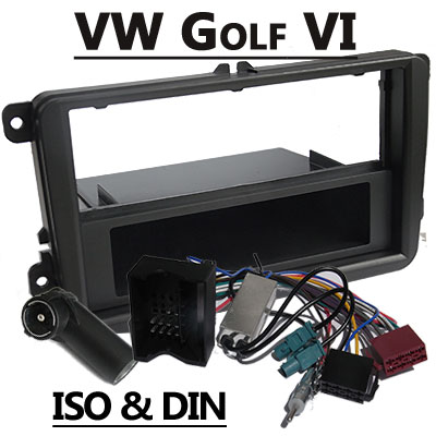 vw golf vi autoradio einbauset mit antennen diversity VW Golf VI Autoradio Einbauset mit Antennen Diversity VW Golf VI Autoradio Einbauset mit Antennen Diversity