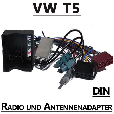 VW T5 Radio Adapterkabel mit Antennen Diversity DIN VW T5 Radio Adapterkabel mit Antennen Diversity DIN VW T5 Radio Adapterkabel mit Antennen Diversity DIN