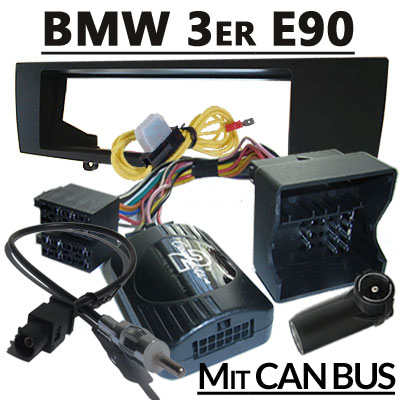 bmw 3er e90 lenkradfernbedienung can bus mit radio einbauset BMW 3er E90 Lenkradfernbedienung CAN BUS mit Radio Einbauset BMW 3er E90 Lenkradfernbedienung CAN BUS mit Radio Einbauset