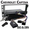 Chevrolet Astro Radioblende für 1 DIN Radios Chevrolet Captiva Lenkradfernbedienungsadapter mit Einbauset 1 DIN 100x100