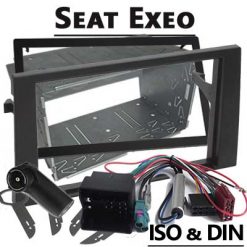 Seat Exeo Radioeinbauset Doppel DIN mit Blechrahmen