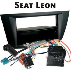 Seat Leon Radioeinbauset für 1 DIN Fremdradios Schwarz