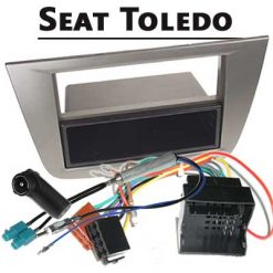 Seat Toledo Radioeinbauset für 1 DIN Fremdradios Champagner