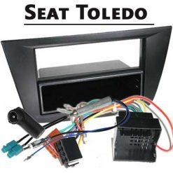 Seat Toledo Radioeinbauset für 1 DIN Fremdradios Schwarz