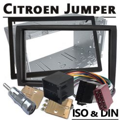 Citroen Jumper Doppel-DIN Autoradio Einbauset Schwarz