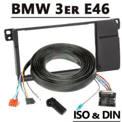 BMW 3er E46 Doppel-DIN Navigation Radio Einbauset 40 PIN