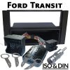 Ford Transit 1DIN Einbauset mit Lenkradadapter 2007–2013