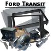 Ford Transit 2DIN Radioeinbauset mit Lenkradadapter 07–13