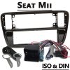 Seat Mii Radioblende Einbauset 1 DIN Schwarz glänzend