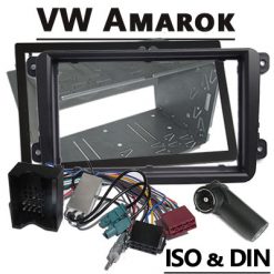 VW Amarok I Radio Einbauset 2-DIN mit Antennen-Diversity