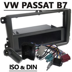 VW Passat B7 1DIN Radioblende Einbauset Antennen Diversity