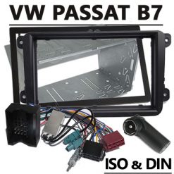 VW Passat B7 2DIN Radio Einbauset Antennen Diversity